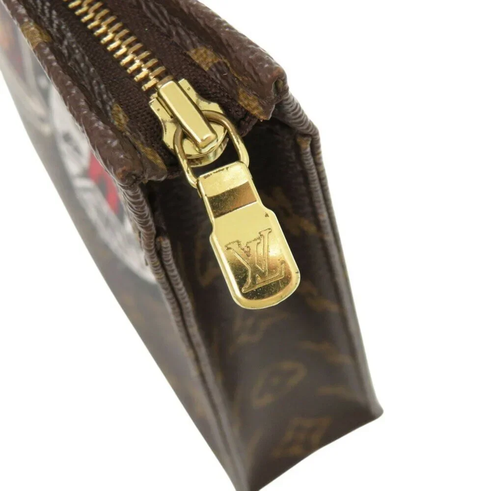 LOUIS VUITTON Authentic Brown Monogram Clutch Bag - Picture 9 of 11